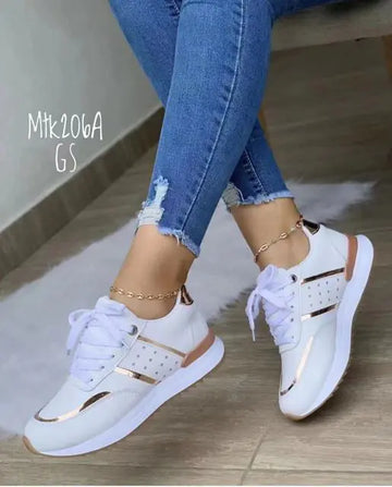 Women's Outdoor Running Platform Sneakers - Casual Sport Shoes