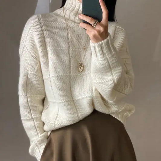 Thick Knitted Woolen Sweater for Women