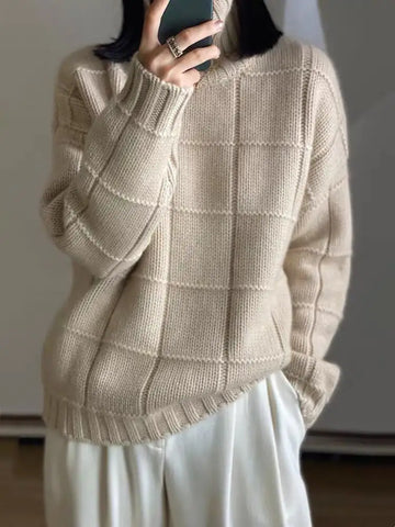 Thick Knitted Woolen Sweater for Women